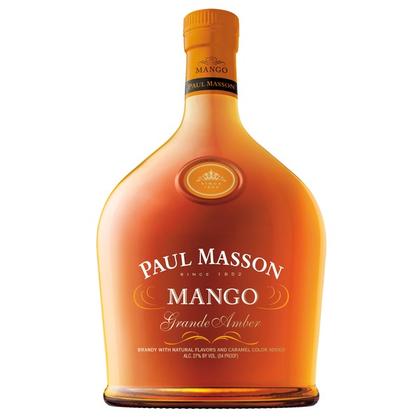 Paul Masson Mango Grande Amber Brandy bottle