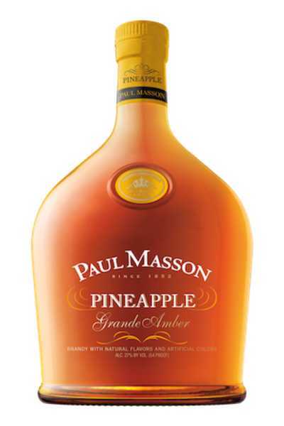 Paul Masson Pineapple Grande Amber Brandy bottle