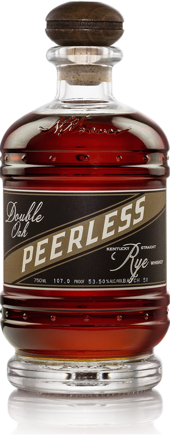 Peerless Double Oak Kentucky Straight Rye Whiskey bottle