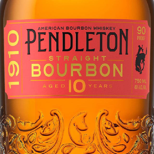 Pendleton 1910 10Yr Bourbon bottle