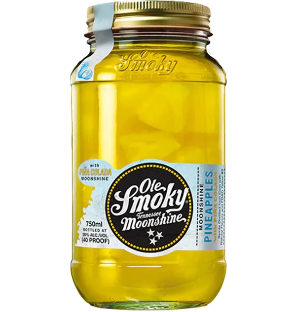 Pina Colada Moonshine bottle