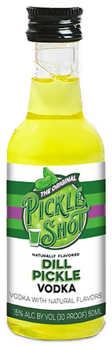 Pinkle Shot Sweet Pickle Vodka bottle