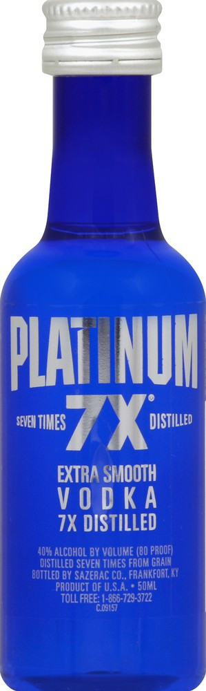 Platinum 7X Vodka Mini bottle