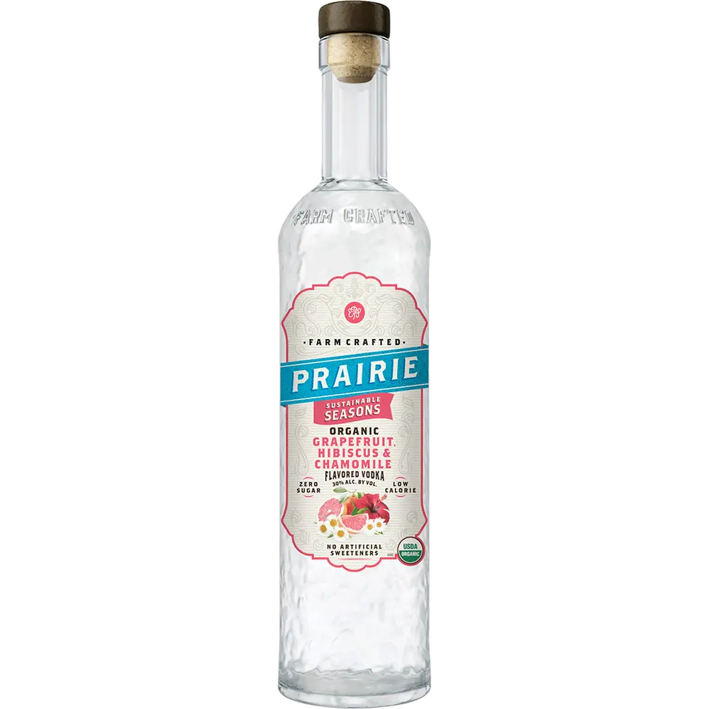 Prairie Organic Grapefruit Hibiscus Chamomile Fl Vodka bottle