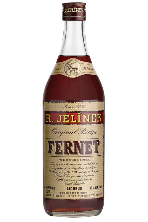 R. Jelinek Fernet bottle