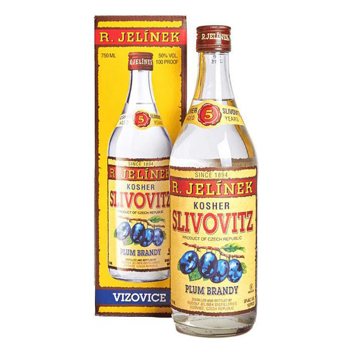 R. Jelinek Slivovitz Kosher 5Yr - Use Code 951584 bottle