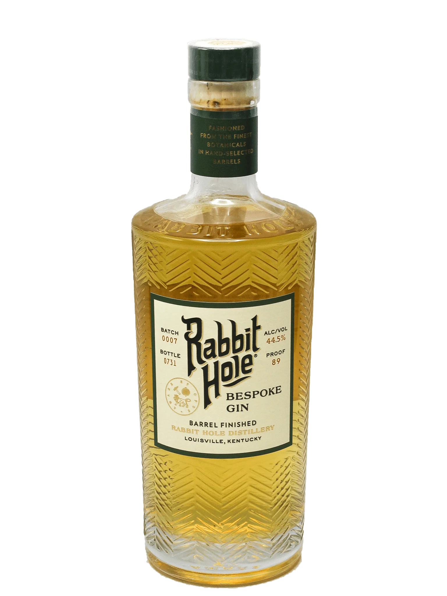 Rabbit Hole Bespoke Gin Use Code 31970 bottle