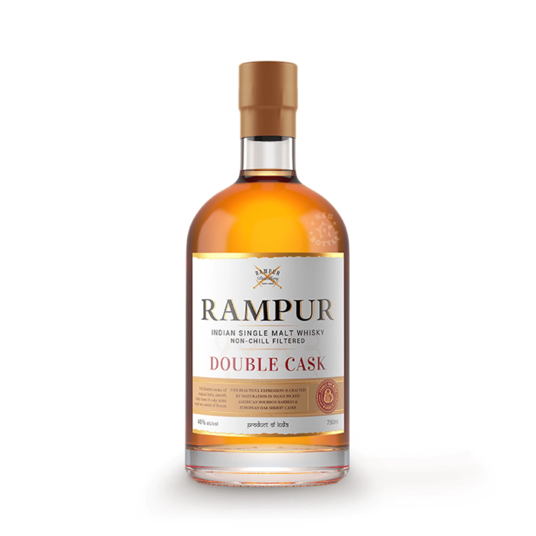 Rampur Double Cask Indian Single Malt Whisky bottle