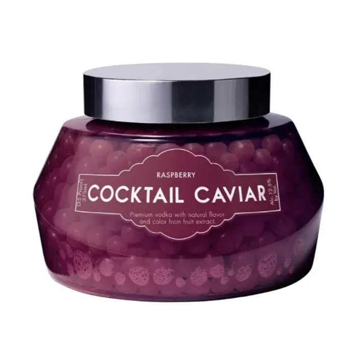Raspberry Cocktail Caviar bottle