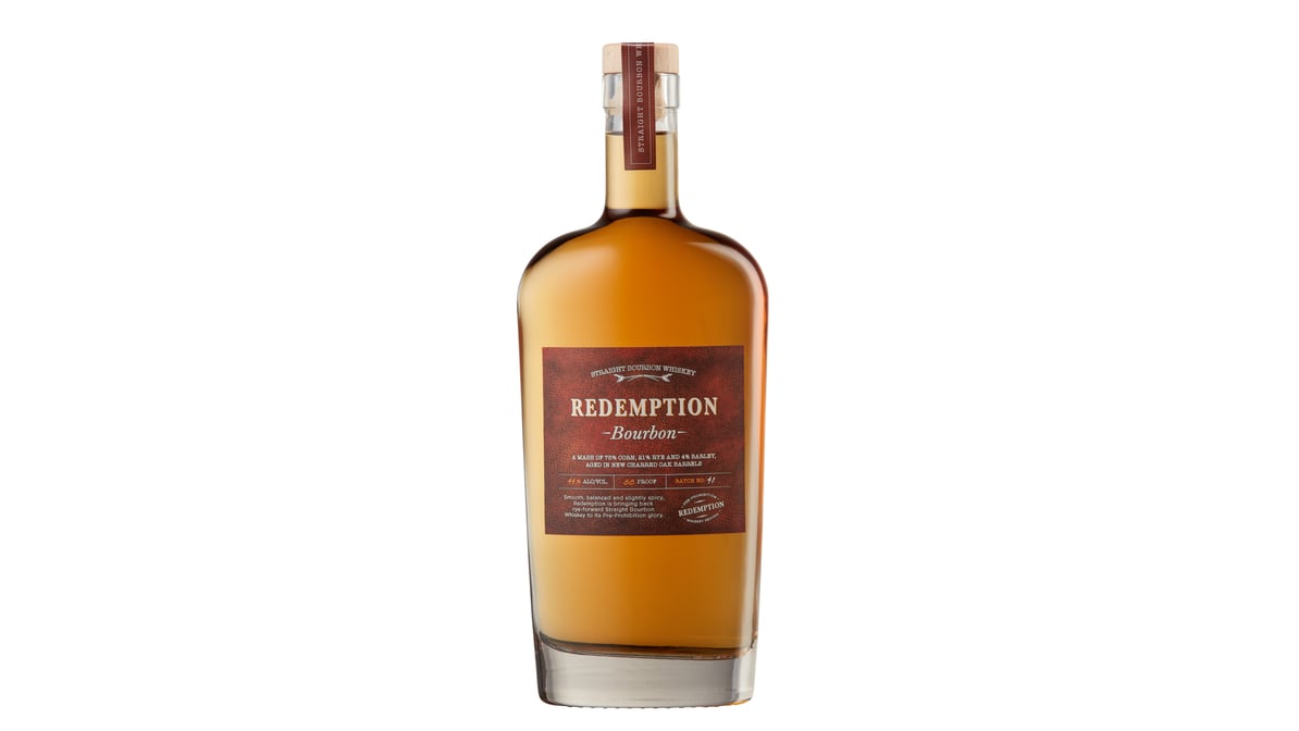 Redemption Bourbon Whiskey bottle
