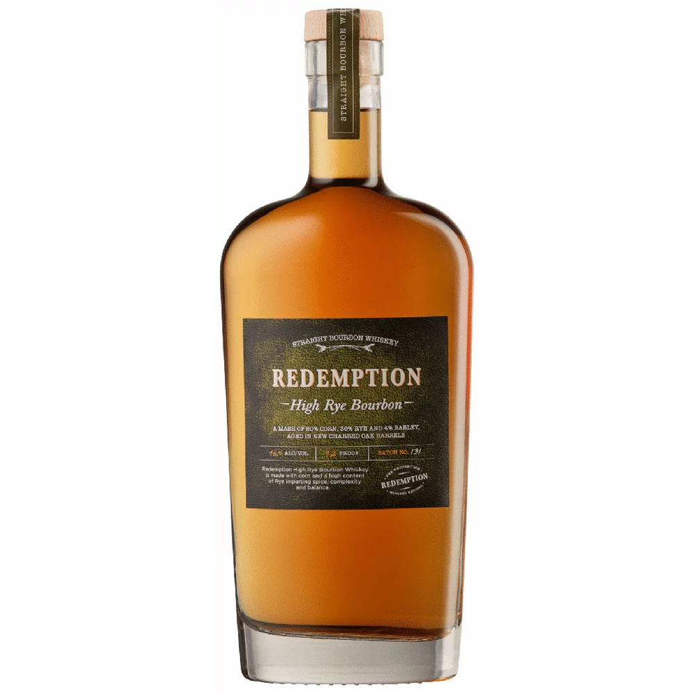 Redemption High Rye Bourbon bottle