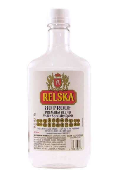 Relska 80 Proof Vodka bottle
