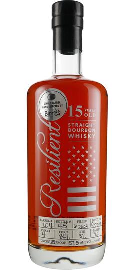 Resilient Bourbon Whiskey (Barrel Strength) bottle