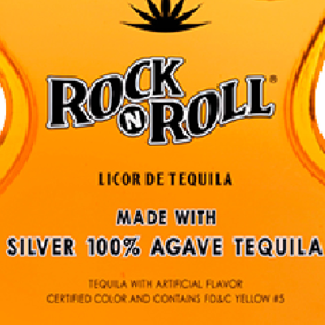 Rock N Roll Tequila Guitar Mango bottle