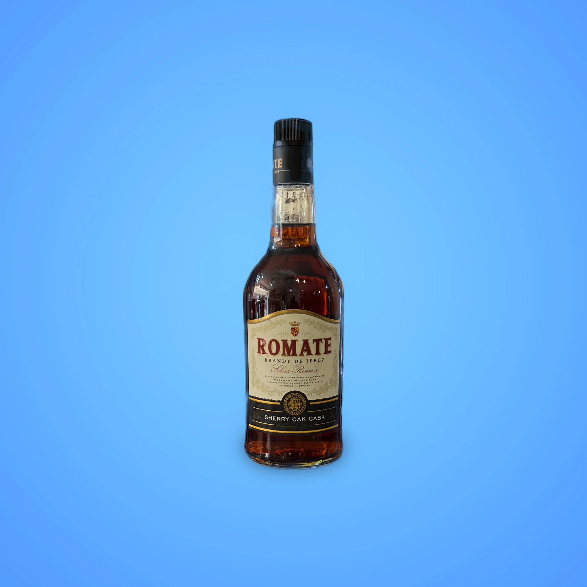 Romate Solera Reserva Brandy bottle