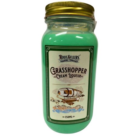 Root Sellers Grasshopper Cream Liqueur Dno bottle