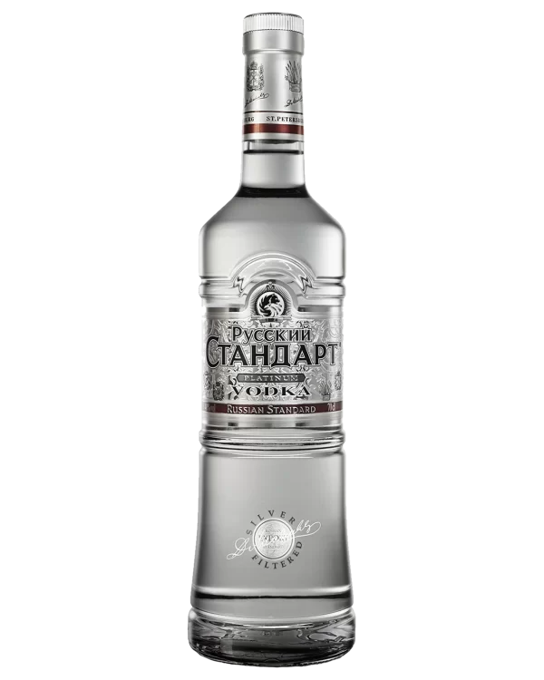 Russian Standard Platinum Vodka bottle