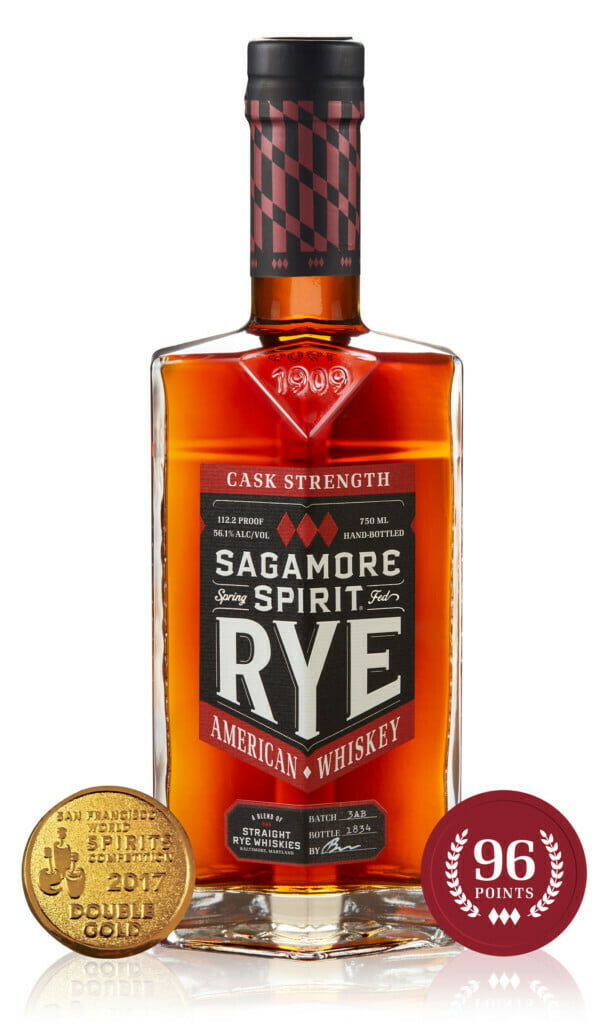 Sagamore Spirit Cask Strength Straight Rye Whiskey bottle