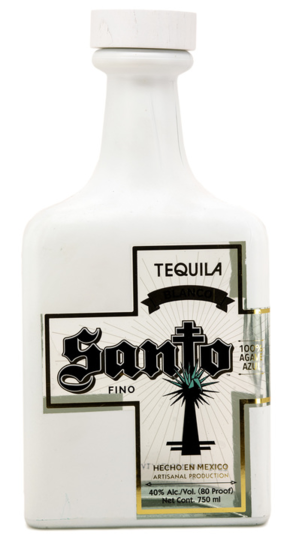 Santo Fino Blanco Tequila bottle