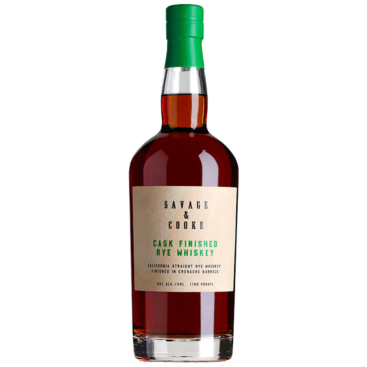 Savage & Cooke Rye Whiskey bottle