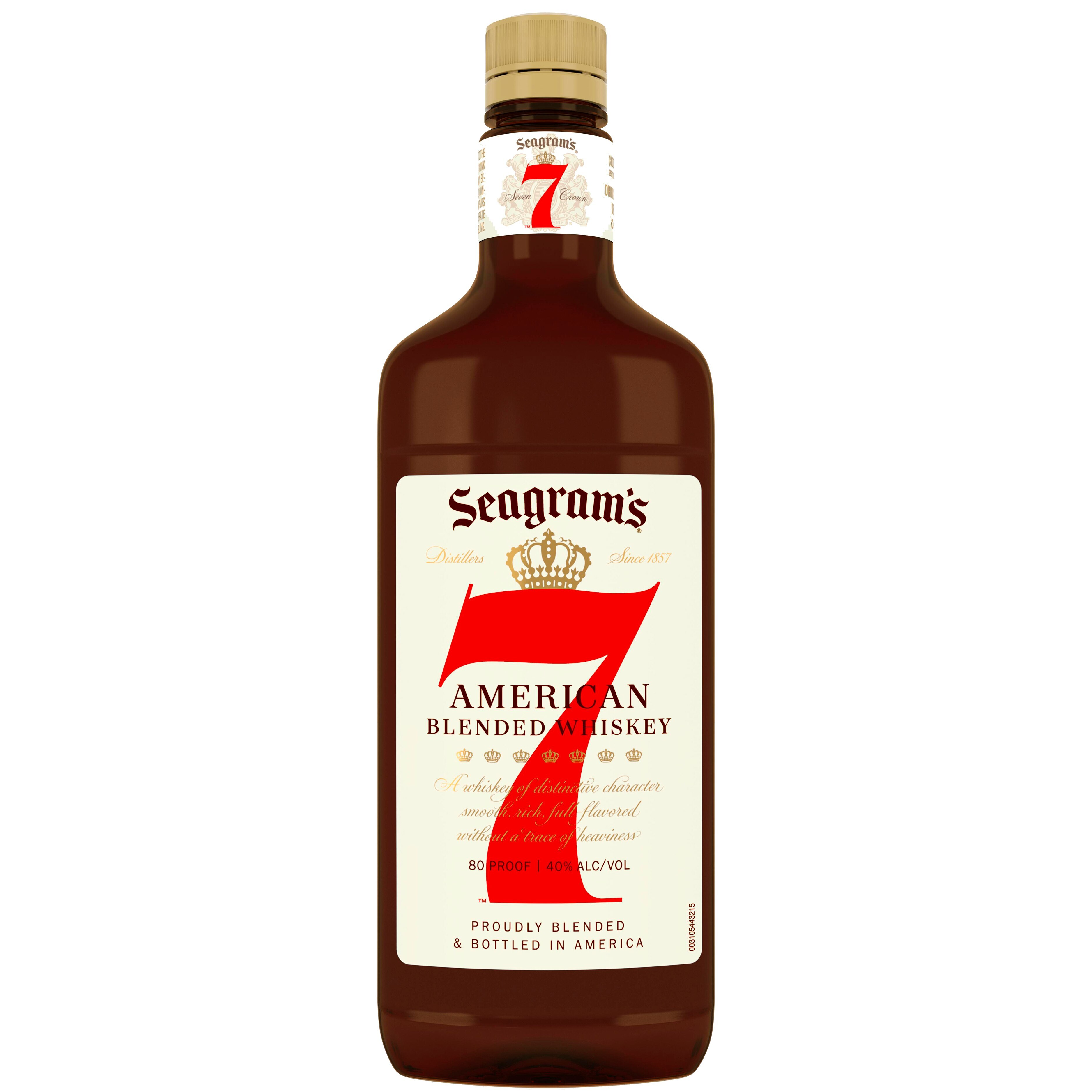 Seagrams 7 Crown Pet Flask bottle