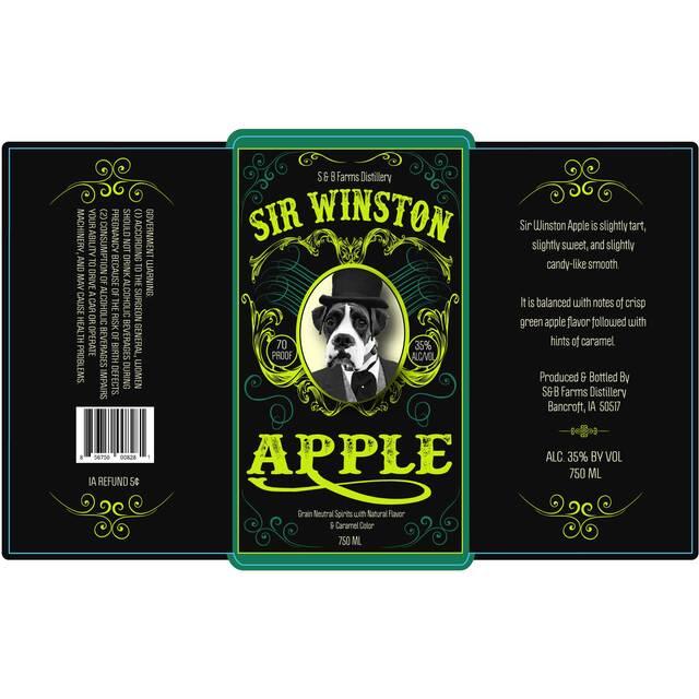 Sir Winston Apple bottle