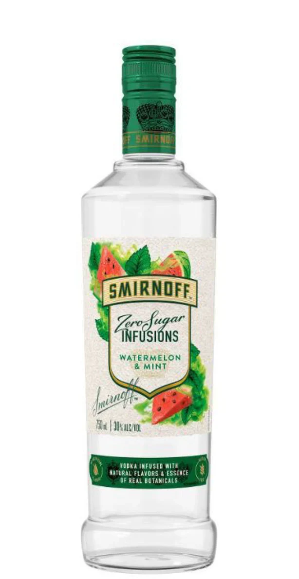 Smirnoff Zero Sugar Infusion Watermelon & Mint bottle