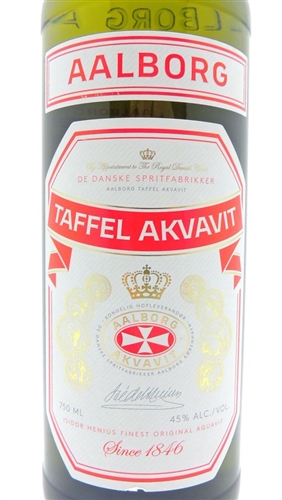 Sooh Aalborg Taffel Aquavit bottle