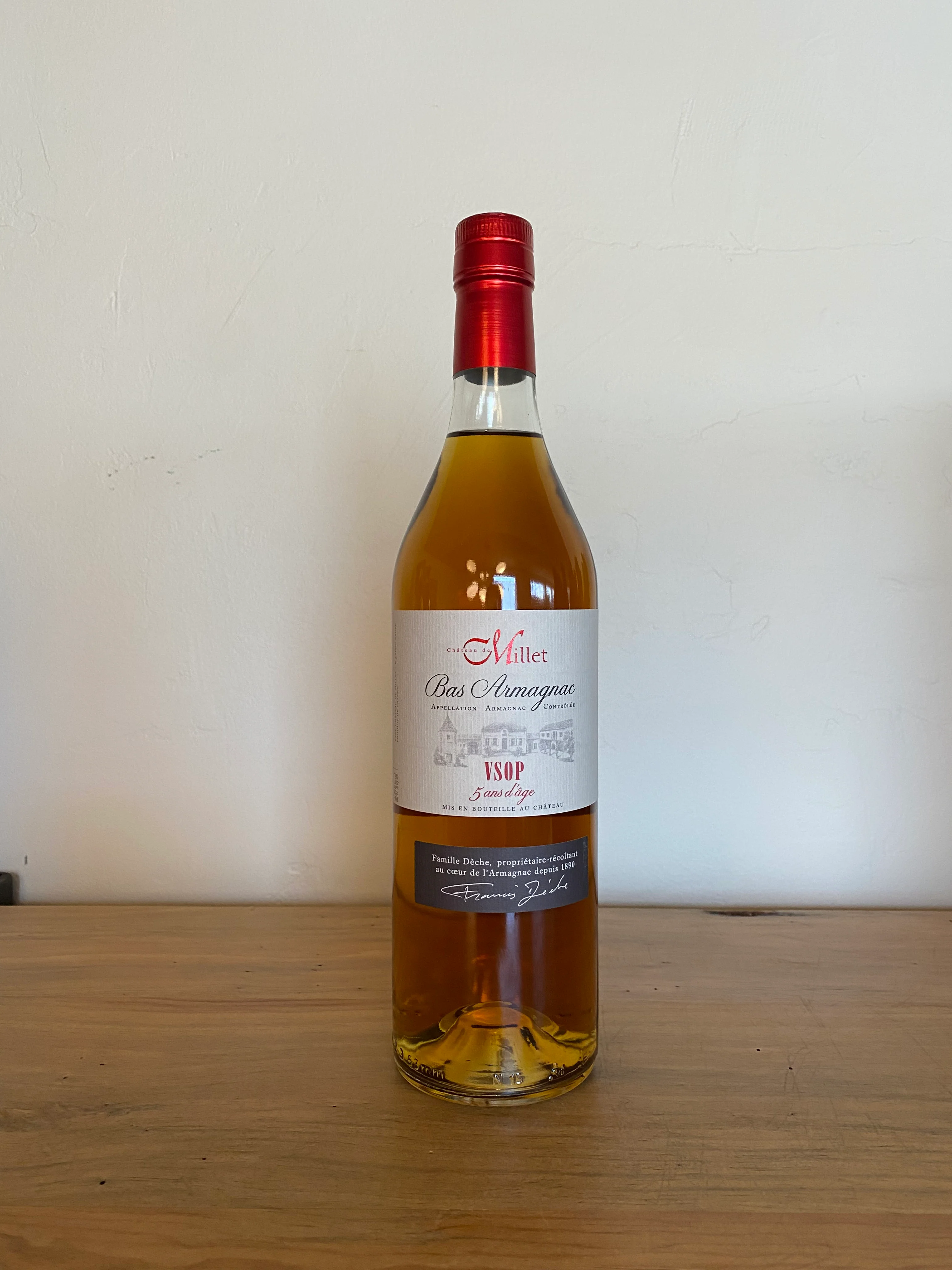 Sooh Millet Armagnac Vs bottle