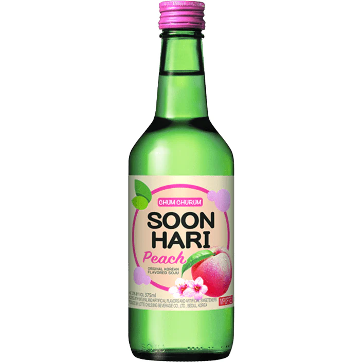 Soonhari Peach Soju bottle