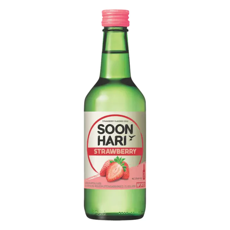 Soonhari Strawberry Soju bottle