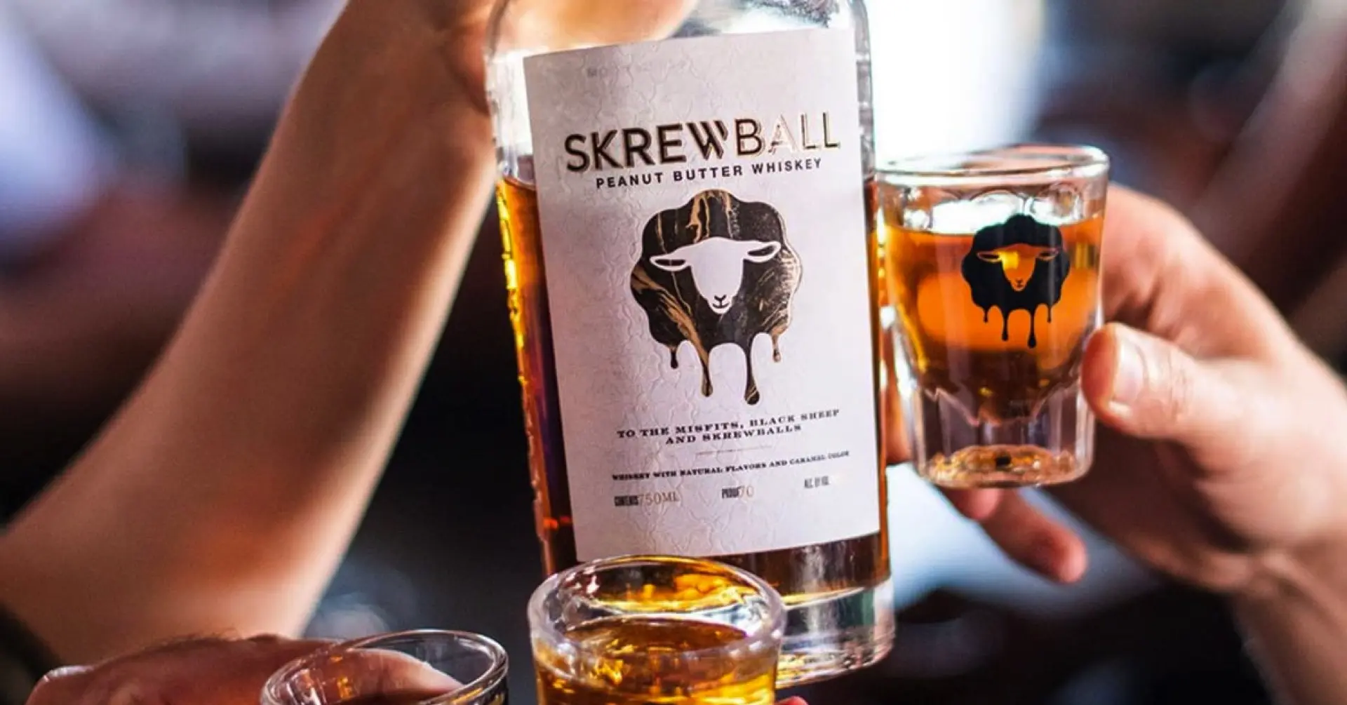 Sqrrl Peanut Butter Whiskey bottle