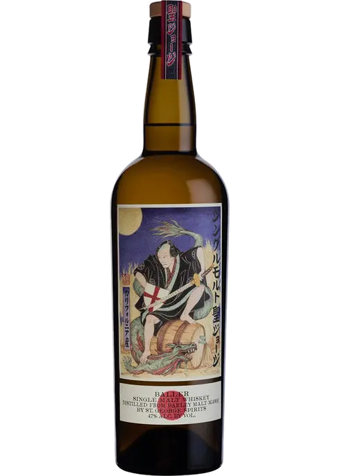 St George Baller Single Malt Whiskey bottle