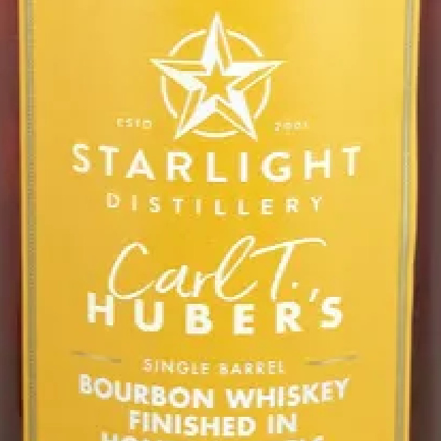 Starlight Distillery Honey Reserve Bourbon bottle