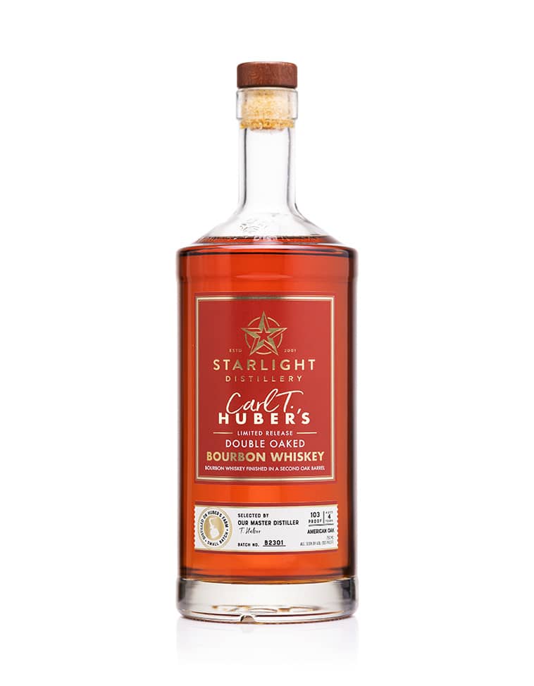Starlight Distillery Hungarian Oak Double Oaked Bourbon Whis bottle