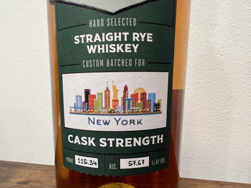 Steeple Ridge Cask Strength Straight Rye Whiskey bottle