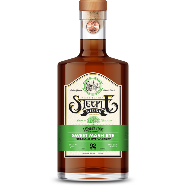 Steeple Ridge Sweet Mash Straight Rye Whiskey bottle