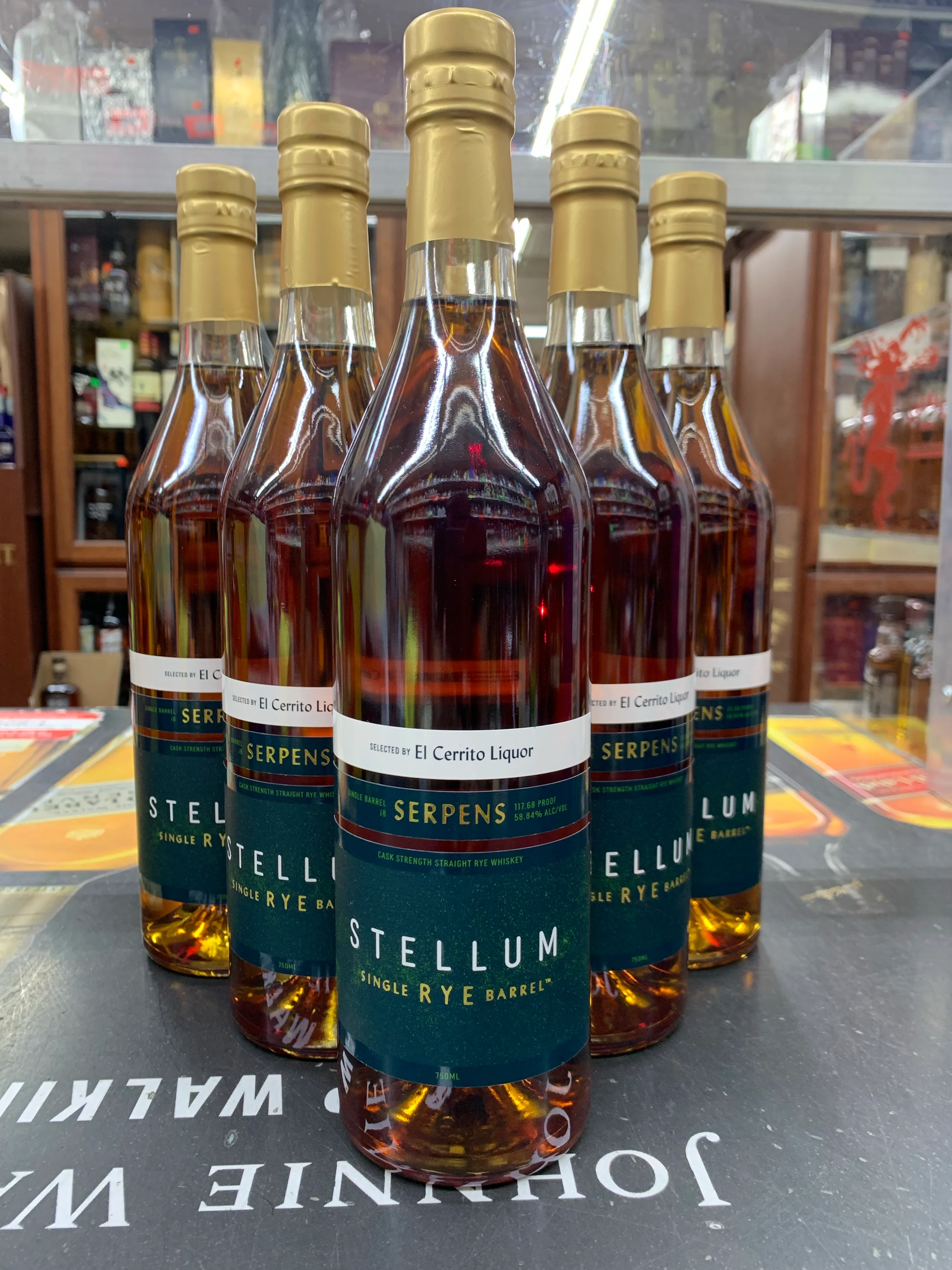 Stellum Single Barrel Rye bottle