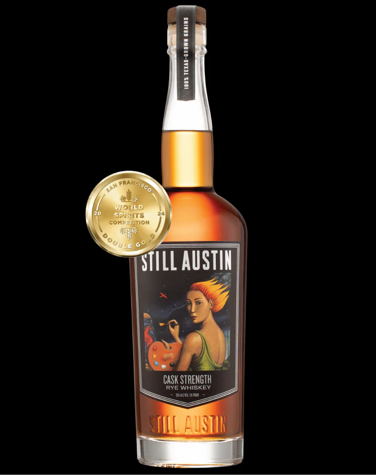 Still Austin Cask Strength Rye bottle