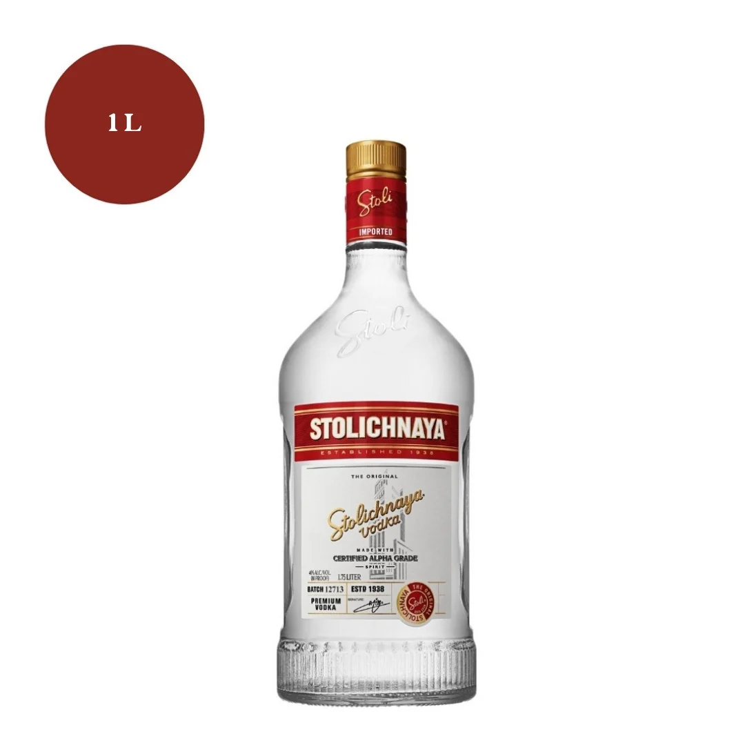 Stolichnaya Premium Vodka 100Prf bottle
