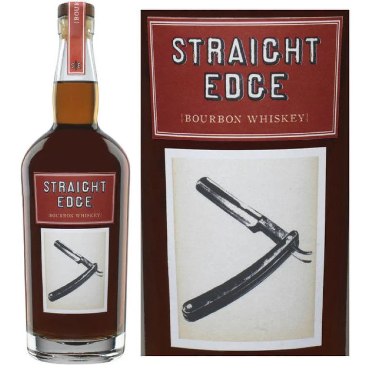 Straight Edge Bourbon Whiskey bottle