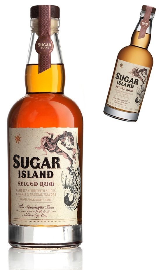 Sugar Island Spiced Rum Disco bottle