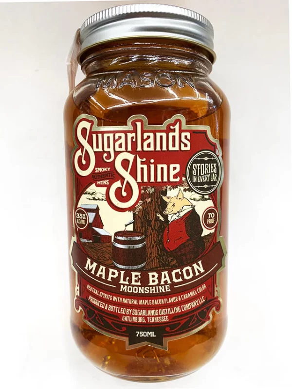 Sugarlands Maple Bacon Moonshine bottle