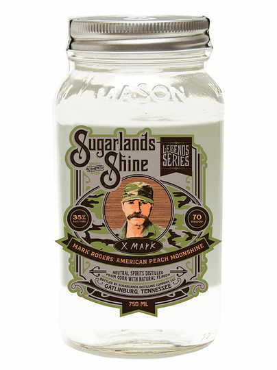Sugarlands Mark Rogers American Peach Moonshine bottle