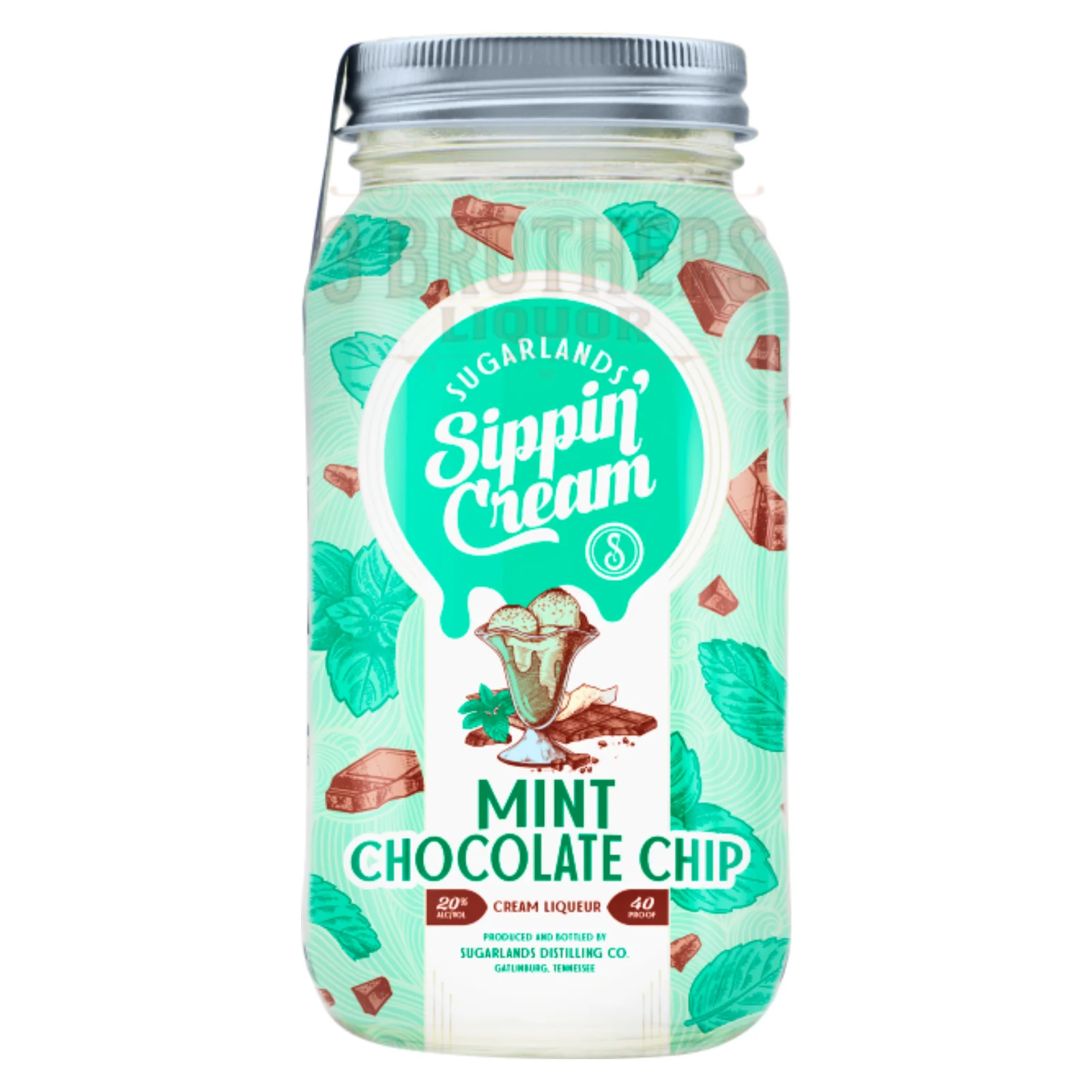 Sugarlands Mint Chocolate Chip Sippin Cream bottle