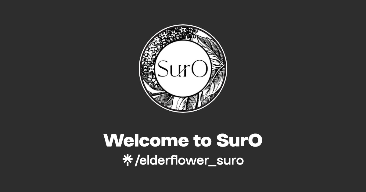 Suro Elderflower bottle