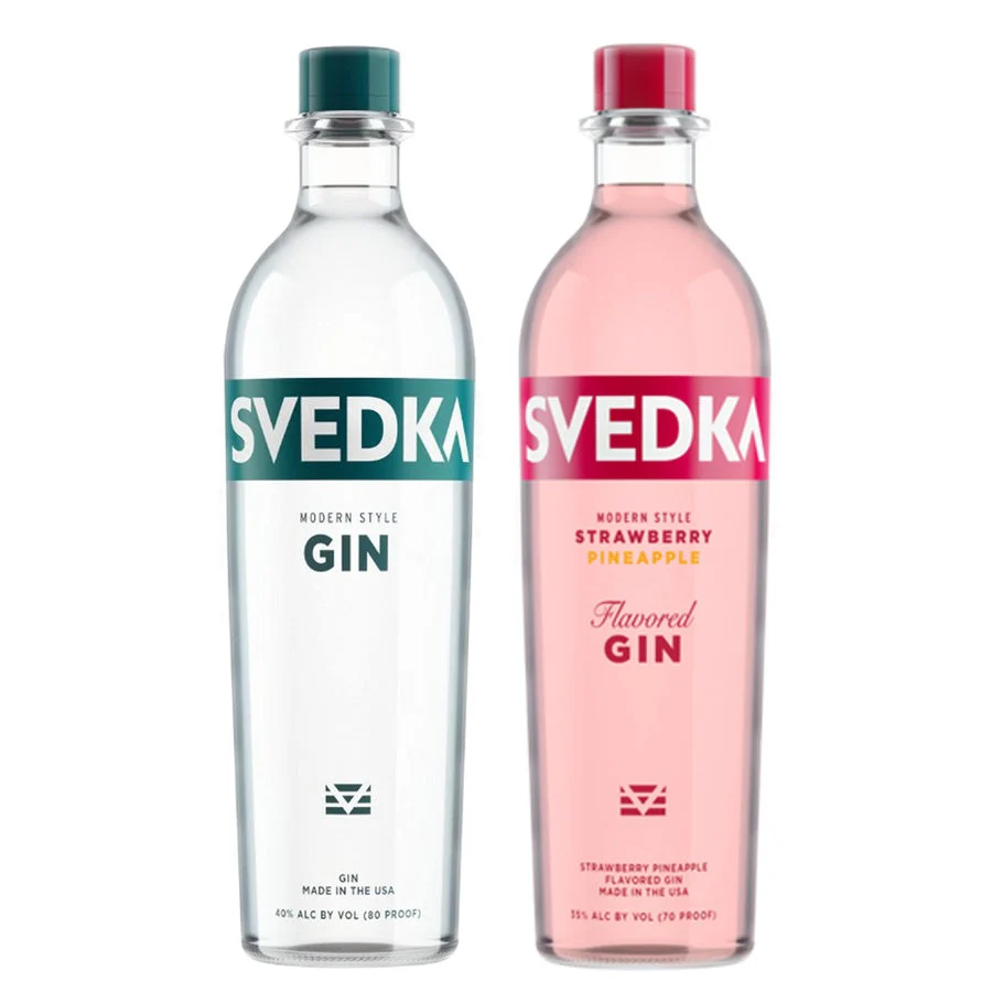Svedka Modern Style Strawberry Pineapple Flavored Gin bottle