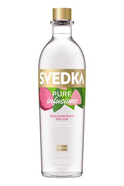 Svedka Pure Infusions Dragonfruit Melon Vodka bottle