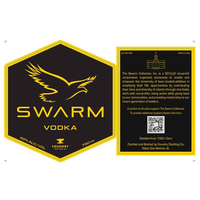 Swarm Vodka bottle
