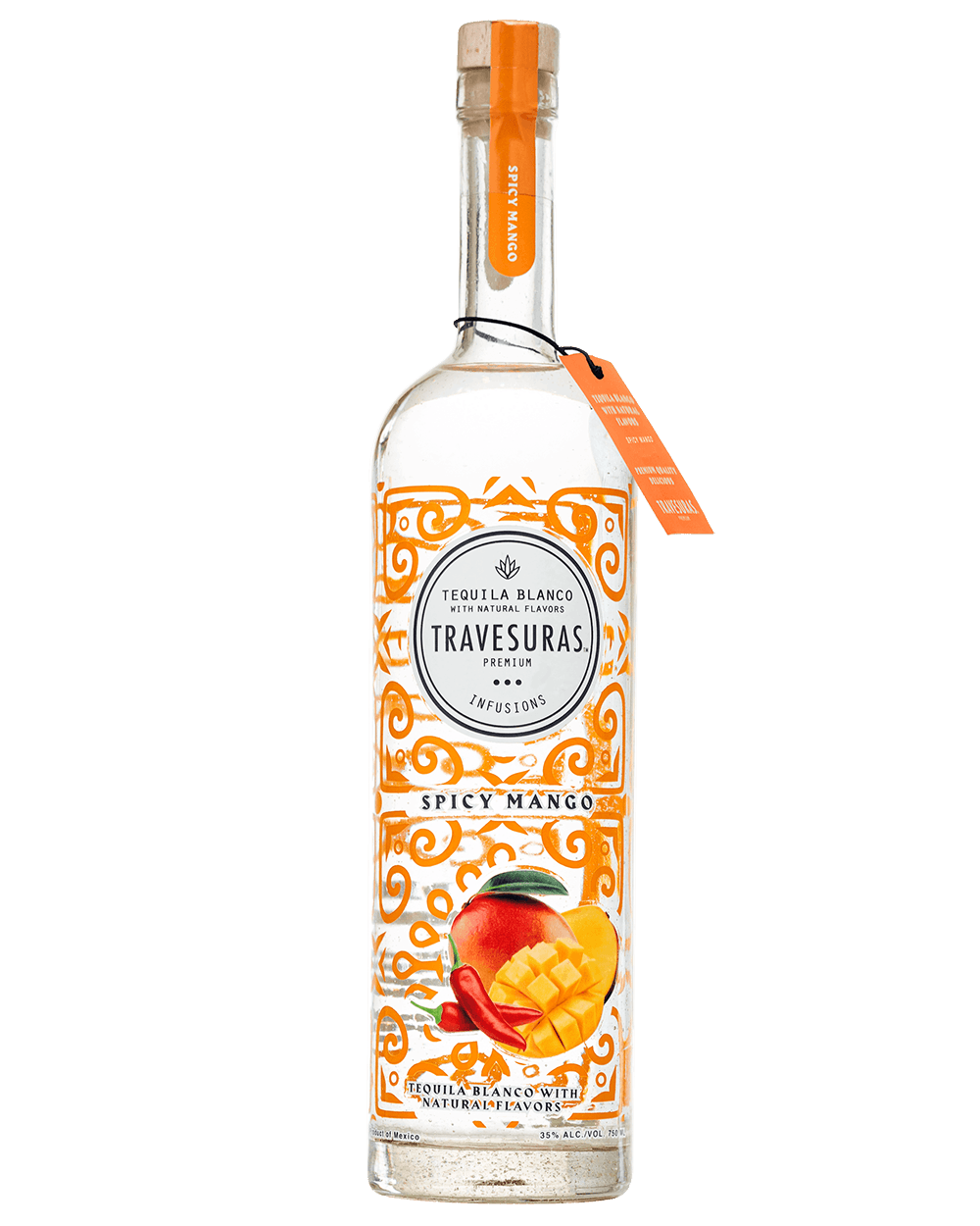 Tequila Travesuras Spicy Mango bottle